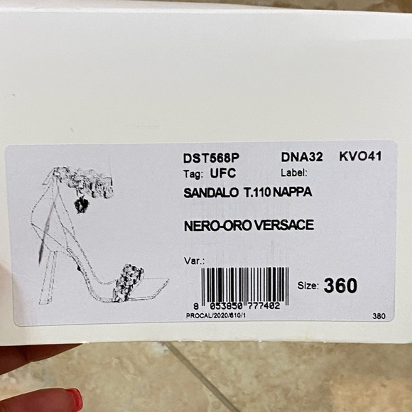 **SOLD**Versace Medusa Chain High-Heeled Sandals 36 - Picture 7 of 12